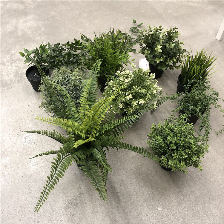 IKEA宜家 菲卡 人造盆栽植物仿真绿植仿真草人造植物假草公司装饰