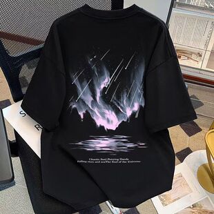 男女童潮牌痞帅风纯棉短袖T恤2026夏季新款中大童宽松半袖上衣潮