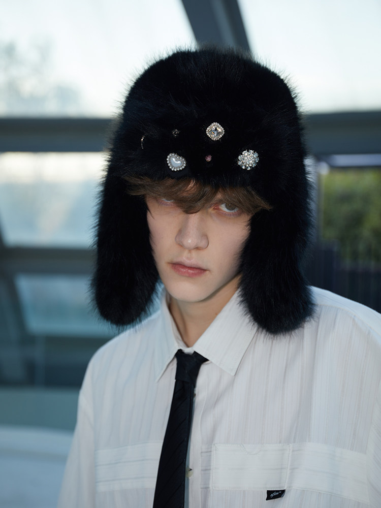 ASSEEN巨显脸小情侣款雷锋帽