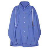 ASSEEN尔幸 男女同款 解构设计风衣式 连帽衬衫