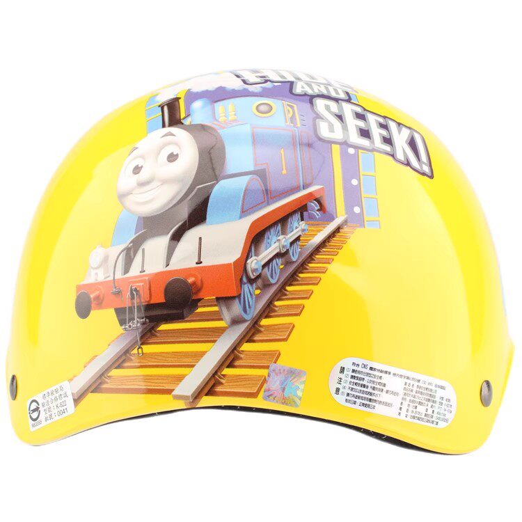 台湾华泰托马斯黄哈雷电动车儿童头盔男女宝宝小孩安全帽防晒夏季