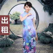 长款 租赁 高开叉性感旗袍裙秀日常民族风显瘦莫代尔演出