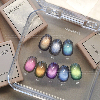 晶石猫眼月光石甲油胶malortt