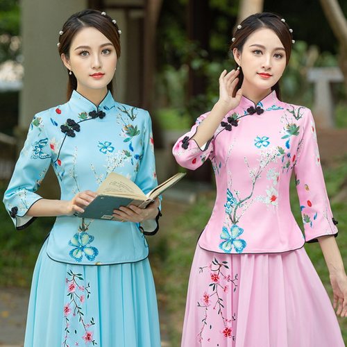 改良旗袍上衣民国唐装汉服广场