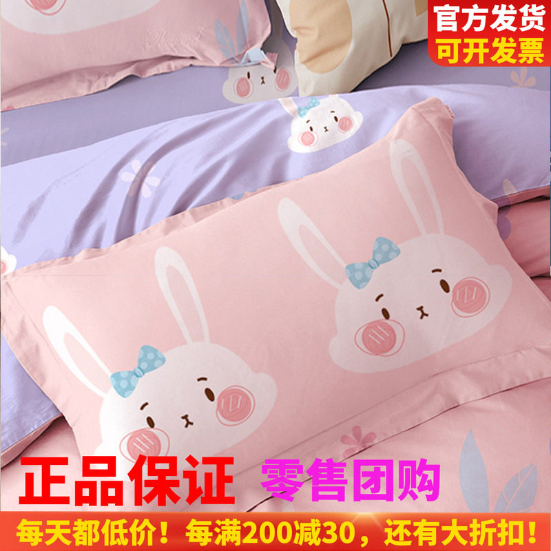博洋全棉卡通枕套宝宝幼儿园儿童图片