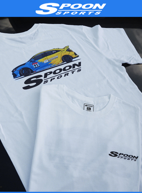spoon赛车T恤JDM文化衫日系圆领短袖思域TYPER短袖文化衫