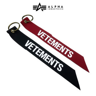 ALPHA飞行夹克飘带removebeforeflight阿尔法VETEMENTS飘带钥匙扣