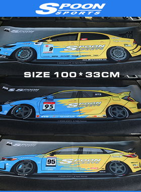 JDM毛巾SPOON吸水速干车用毛巾改装车风格擦车布TYPER运动毛巾