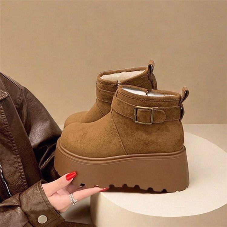 2025新款冬季女鞋加绒加厚东北棉靴保暖短靴子松糕厚底雪地靴女款,运动鞋new,德训鞋,淘宝优惠券,粉丝福利购,淘宝优惠卷