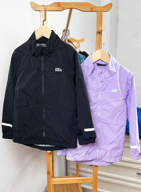 瑕疵 K556 童装 120-160码 欧美儿童拉链衫外套男女童冲锋衣外贸