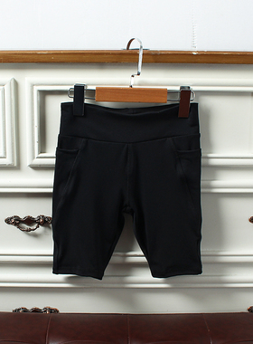 瑕疵J747-N1童装130-150码欧美儿童五分裤运动瑜伽裤女童速干外贸