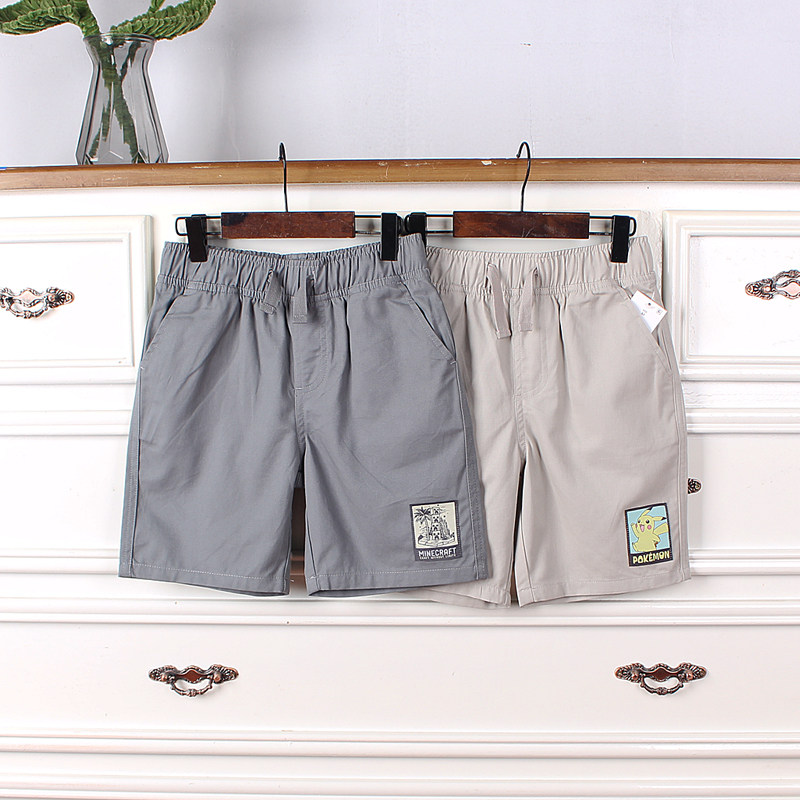 K362-N5 童装120-170码 欧美儿童纯棉短裤休闲裤男童夏季休闲外贸