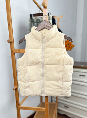 H855 童装 116-152码 欧美单儿童棉背心立领棉马甲女童秋冬外贸