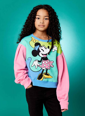 H577-I4 童装 90-140码 欧美儿童薄绒卫衣卡通外套女童可爱外贸