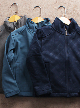 清仓E576-S1童装100-160码欧美儿童外套拉链衫冲锋衣春秋男女外贸