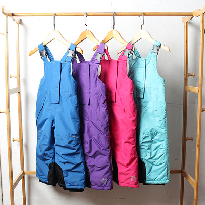 外贸儿童长裤滑雪裤背带裤冬季