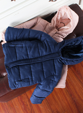 H499-W 童装68-164码 欧美单儿童棉袄连帽棉衣男女童冬季休闲外贸