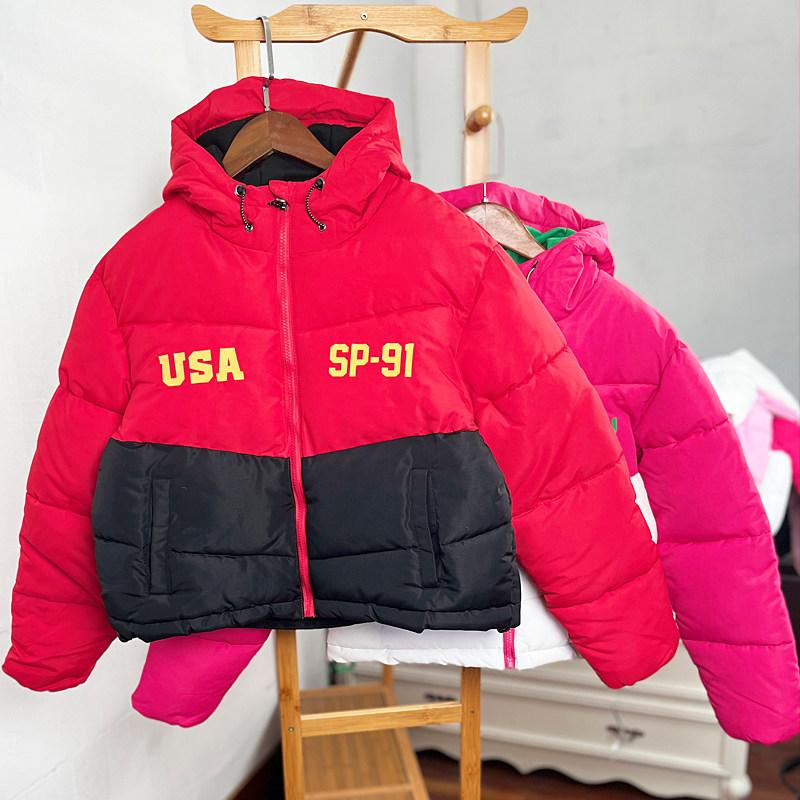 瑕疵H843 童装155-165码 欧美儿童棉袄短款棉衣女童外套冬季外贸,童装/婴儿装/亲子装,棉袄/棉服,淘宝优惠券,粉丝福利购,淘宝优惠卷