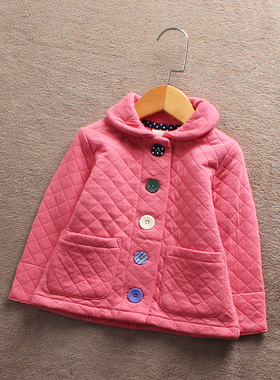 瑕疵 J031-L3 童装 80-130码日系儿童空气层卫衣女童纯棉可爱外贸