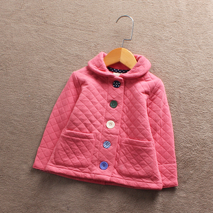 瑕疵 J031-L3 童装 80-130码日系儿童空气层卫衣女童纯棉可爱外贸