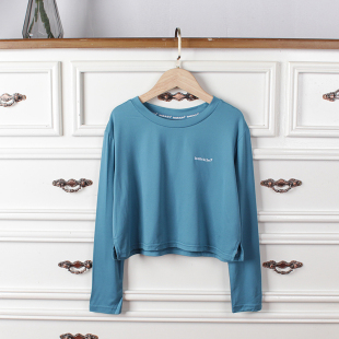 欧美儿童速干透气T恤宽松运动女童短款 K363 170码 134 外贸 G1童装