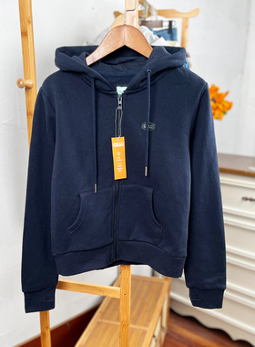 瑕疵H848-Q2童装140-170码欧美儿童薄绒卫衣拉链春秋连帽外套外贸