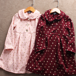 E7童装 裙连衣裙春秋款 100 欧美单儿童长袖 女童外贸 115码 清仓E509