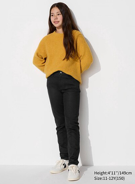 瑕疵 H051-P1童装 110-160码日系儿童弹力长裤女童打底紧身裤外贸