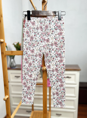 H720-V1童装98-128码 欧美单儿童纯棉打底裤女童休闲长裤春秋外贸