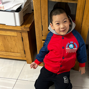 国内单儿童棉袄连帽棉衣男女童冬季 H828 160码 110 休闲可爱 童装