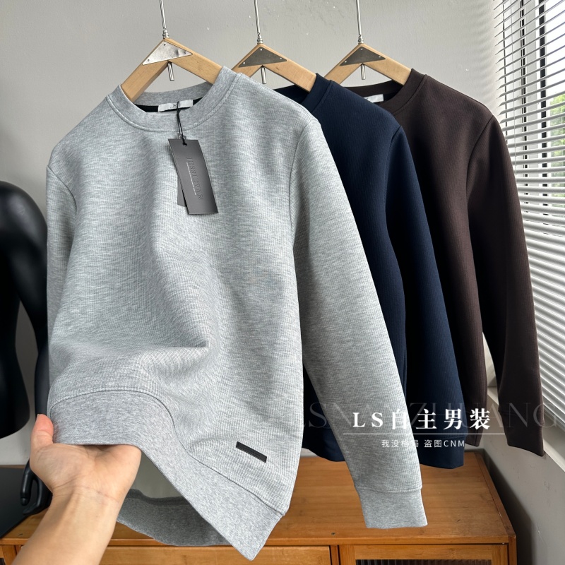 美式双面针织卫衣男款秋季