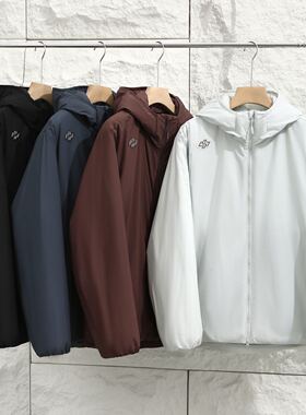 轻暖奢货 索罗纳科技棉填充 秋冬休闲户外保暖连帽棉服外套男棉衣