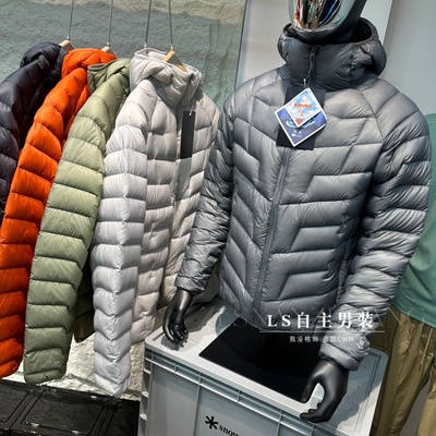 情侣90白鸭绒900FP连帽羽绒服