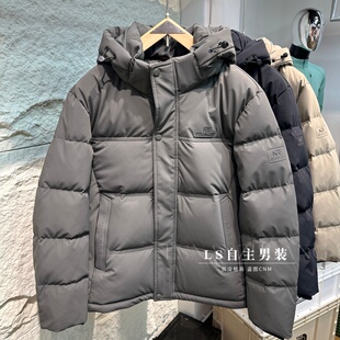 超蓬松90白鸭绒加厚短款商务羽绒服冬季厚款保暖中年防寒外套男