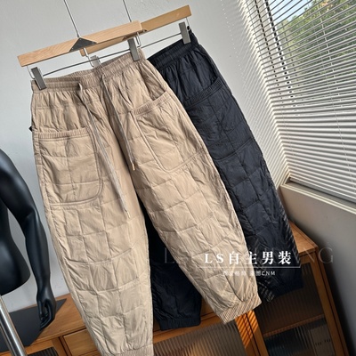 羽绒裤女外穿2025年新款时尚高腰