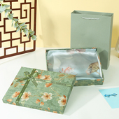 轻奢礼物盒生日礼盒空盒高档衬衫 盒绿色高级感礼品盒 丝巾衣服包装