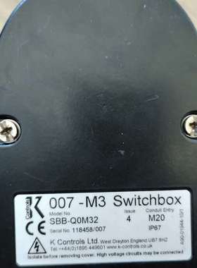 {议价}K-CONTROLS/K-CONTROLS SBB Q0M2
