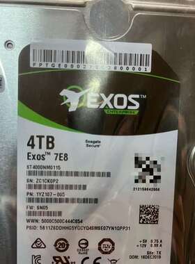 议价希捷 银河EXOS 企业级全新国行ST4000 NM0115