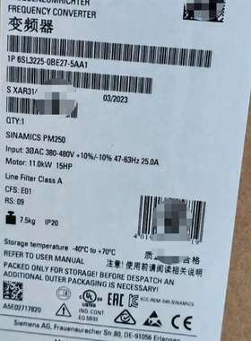 {议价}6SL3225-0BE27-5AA1/6SL32250BE2