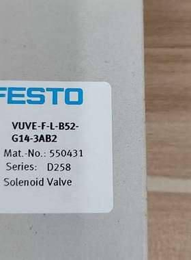 {议价}费斯托电磁阀VUVE-F-L-B52-G14-3AB2(55