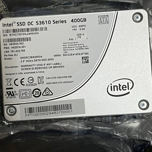 议价英特尔Intel S3610 400G 固态硬盘 SATA