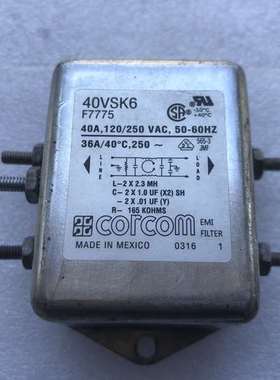 {议价}墨西哥产corcom电源滤波器滤波插座单相4