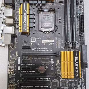 UD3H主板完好点亮 有挡板 Z97X {议价}技嘉GA