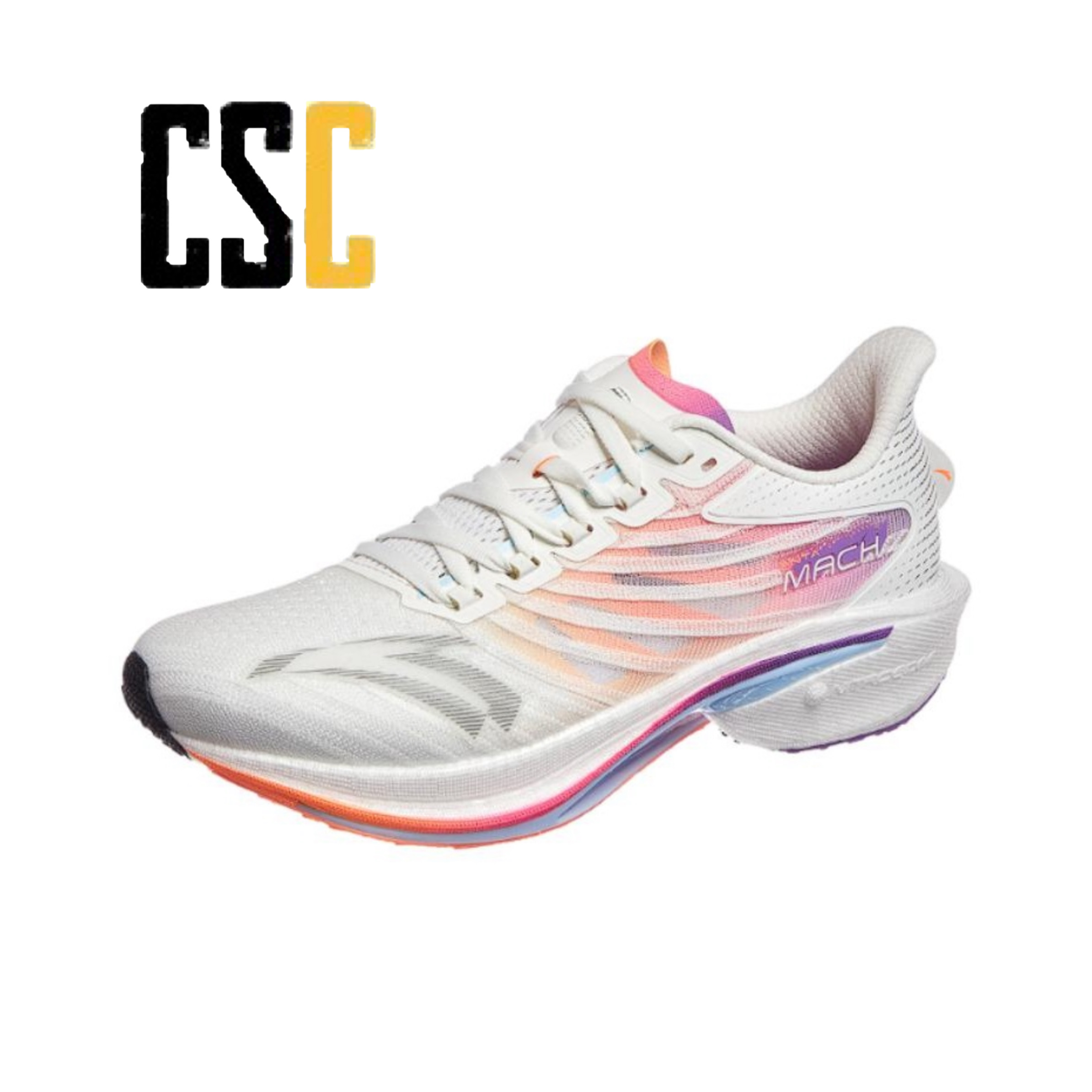 anta 安踏 马赫2代 氮科技 专业缓震男子黑白跑步鞋