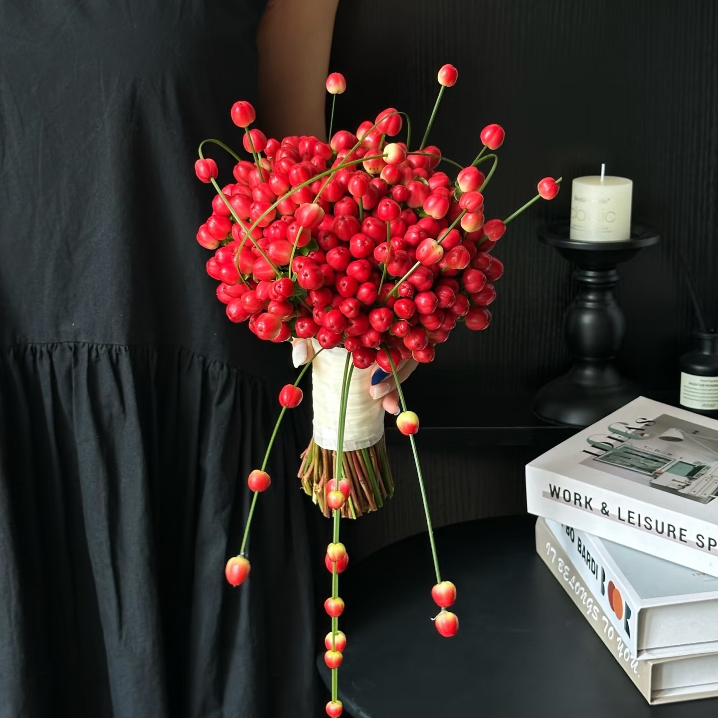 【手捧花diy】相思红豆求婚领证结婚拍照手捧花