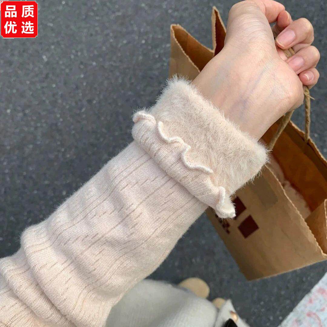 减龄木耳边加厚打底上衣