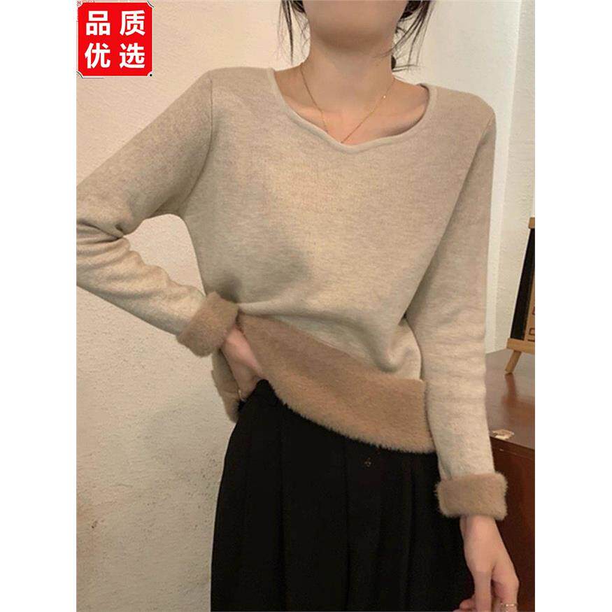 加绒打底衫女内搭毛衣202