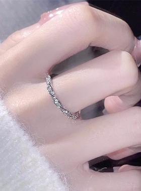 新款镶钻开口戒指轻奢高级感