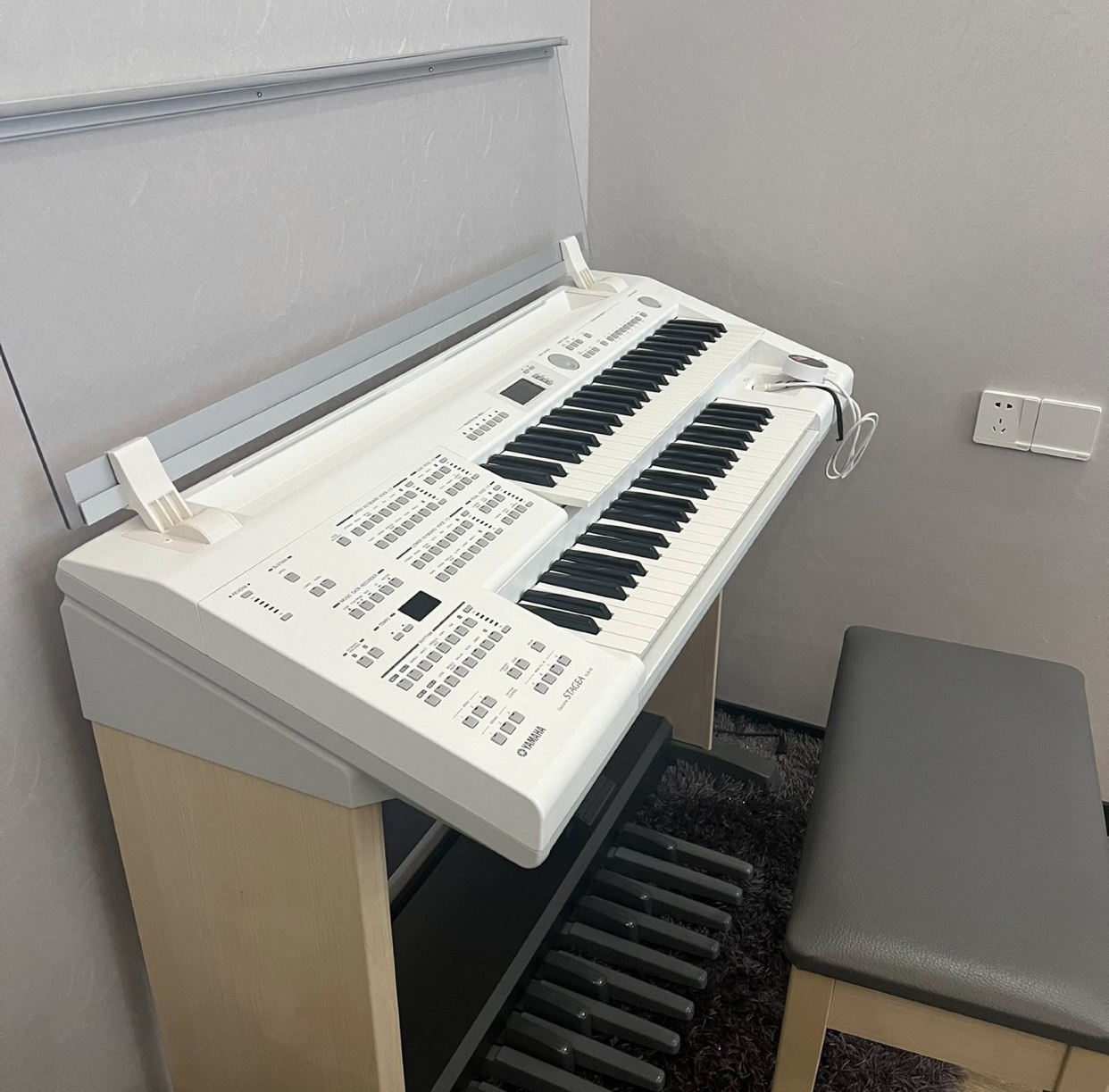 YAMAHA雅马哈双排键ELB-02玖月款琴盖防尘盖