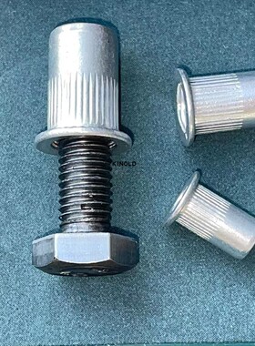 (开票)工厂现货精合牌铝合金铆螺母铝拉帽铝平头柱纹拉母拉铆螺母